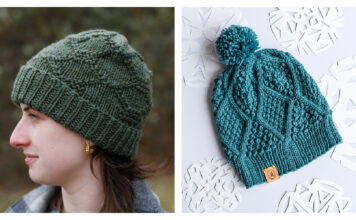 The Diamond Hat Free Knitting Pattern