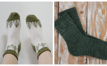 Christmas Tree Socks Knitting Patterns