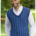 Men’s Mosaic Vest Free Knitting Pattern