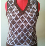 Mosaic Pullover Vest Free Knitting Pattern