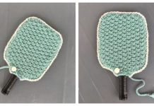 Pickleball Paddle Cover Free Knitting Pattern