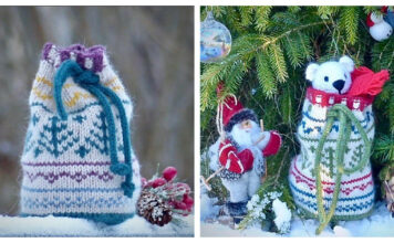 Gift Drawstring Bag Free Knitting Pattern