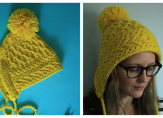 Neon Ski Bonnet Free Knitting Pattern