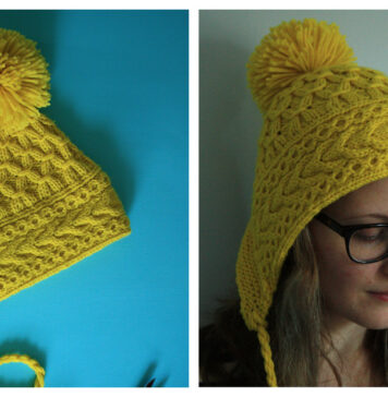 Neon Ski Bonnet Free Knitting Pattern