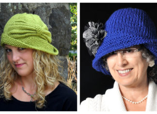 Vintage Style Cloche Free Knitting Pattern