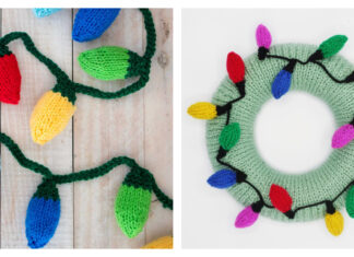 String Christmas Lights Free Knitting Pattern