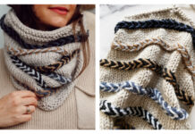 Tango Braided Cowl Free Knitting Pattern