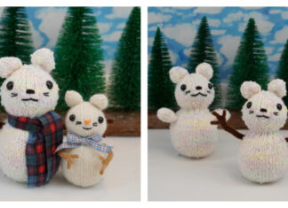 Snow Mouse Free Knitting Pattern