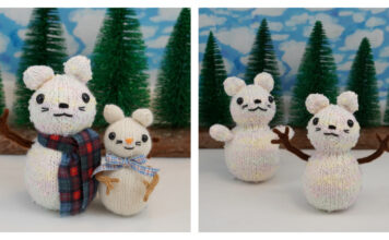 Snow Mouse Free Knitting Pattern