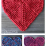 Domino Heart Free Knitting Pattern