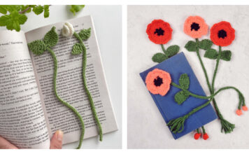 Flower Bookmark Knitting Patterns