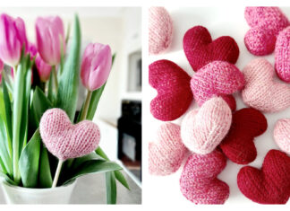 Little Wool Hearts Free Knitting Pattern