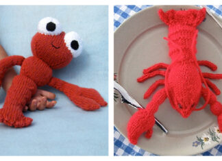 Lobster Amigurumi Free Knitting Patterns