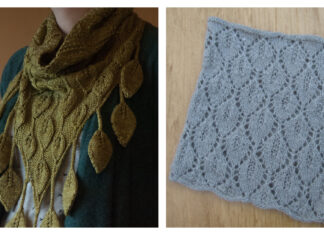 Leaf Cowl Free Knitting Patterns