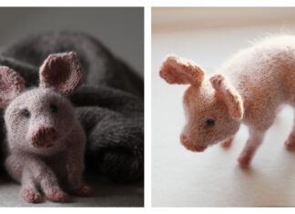 Piglet Toy Knitting Pattern