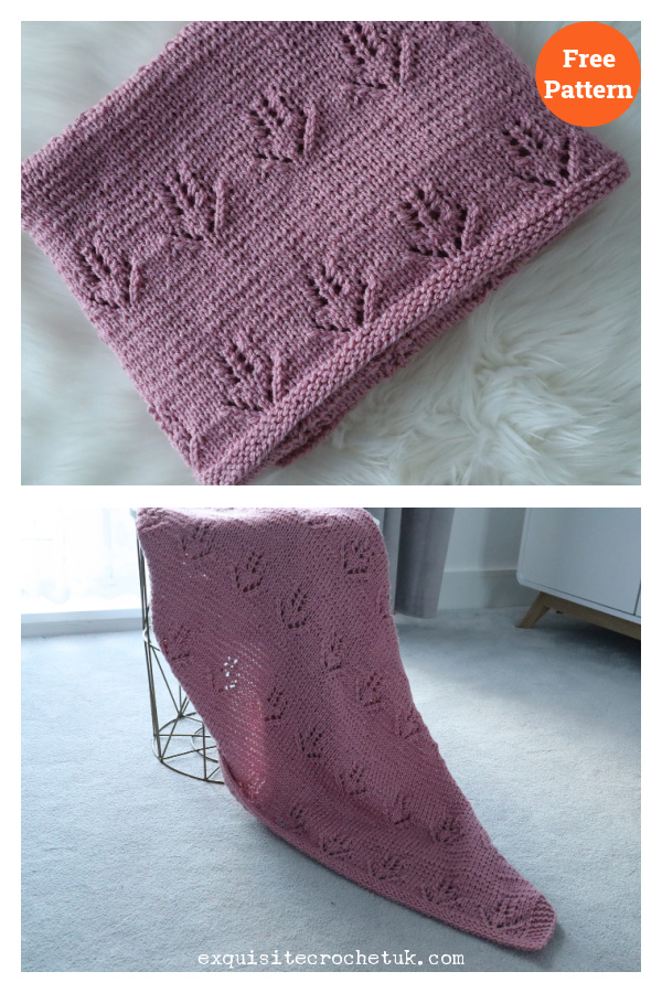 Sarah J Blanket Free Knitting Pattern