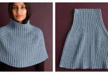 Simple Ribbed Shrug Free Knitting Pattern