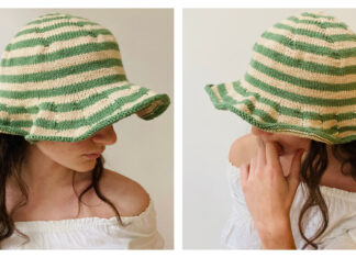 Sunset Hat Free Knitting Pattern