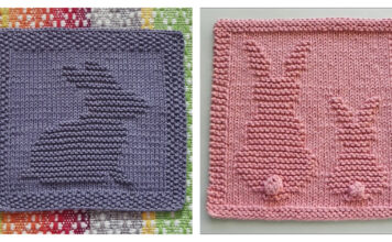 10+ Bunny Dishcloth Knitting Patterns