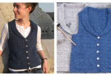 Buttonbox Vest Free Knitting Pattern