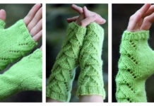 Lizard People Fingerless Gloves Free Knitting Pattern