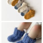 Simple Baby Socks Knitting Pattern