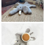 Kandula the Elephant Rug or Coaster Knitting Pattern