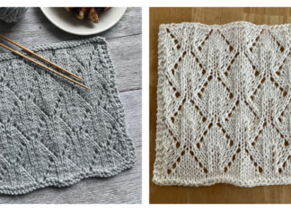 Belgian Waffle Dishcloth Free Knitting Pattern