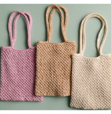 Kit + Caboodle Tote Bag Free Knitting Pattern