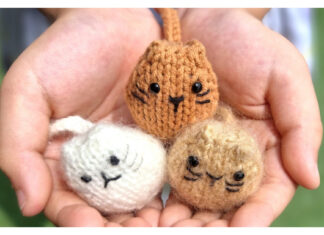 Mini Cat Free Knitting Pattern