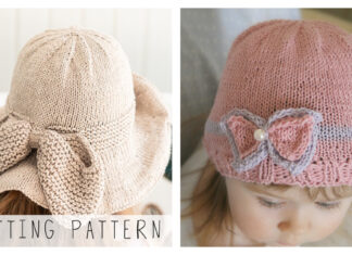 10+ Bow Hat Knitting Patterns