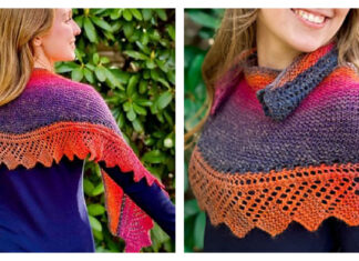 Lace Edged Shawl Free Knitting Pattern