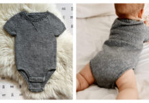 Baby League Onesie Free Knitting Pattern