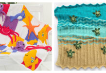 Sea Creatures Throw Blanket Knitting Patterns