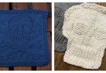 Skull Dishcloth Free Knitting Patterns