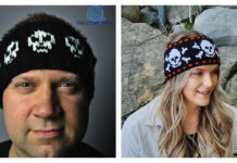 Skulls Headband Knitting Patterns