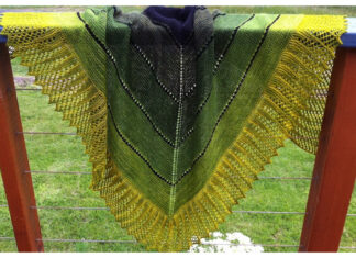 Transition Stashbuster Shawl Free Knitting Pattern