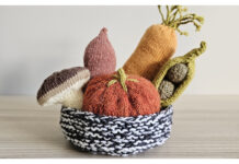 Vegetable Basket Free Knitting Pattern