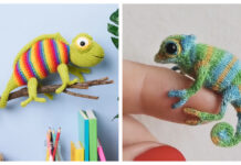 Chameleon Toy Knitting Patterns