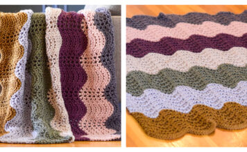 Fall Horizons Throw Blanket Free Knitting Pattern