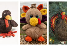 Thanksgiving Turkey Amigurumi Toy Knitting Patterns