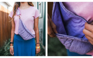 Cable Crossbody Bag Free Knitting Pattern