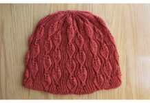 Falling Leaves Hat Free Knitting Pattern