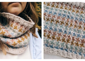 Over the Rainbow Cowl Free Knitting Pattern