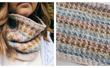 Over the Rainbow Cowl Free Knitting Pattern