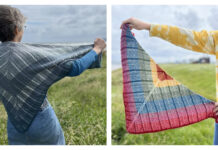 Two Sizes Indigone Shawl Free Knitting Pattern