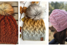 10+ Faux Cable Hat Knitting Patterns