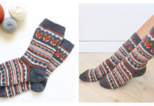 Fox Isle Socks Free Knitting Pattern