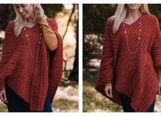 Harvest Poncho Free Knitting Pattern