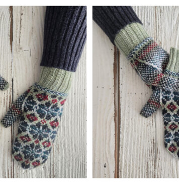 Hibernus Mittens Free Knitting Pattern